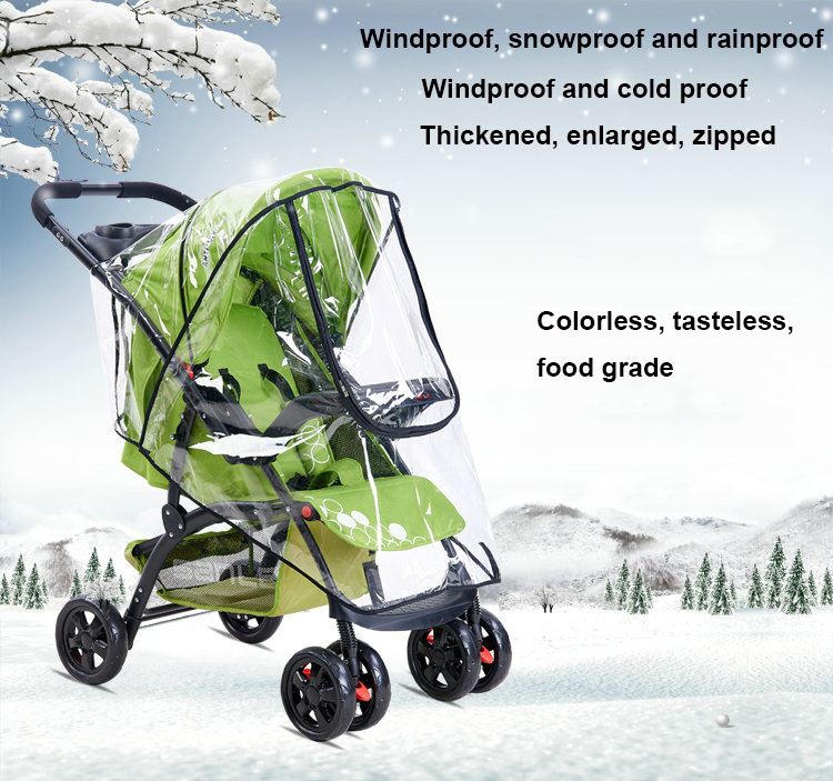 Universal stroller rain cover