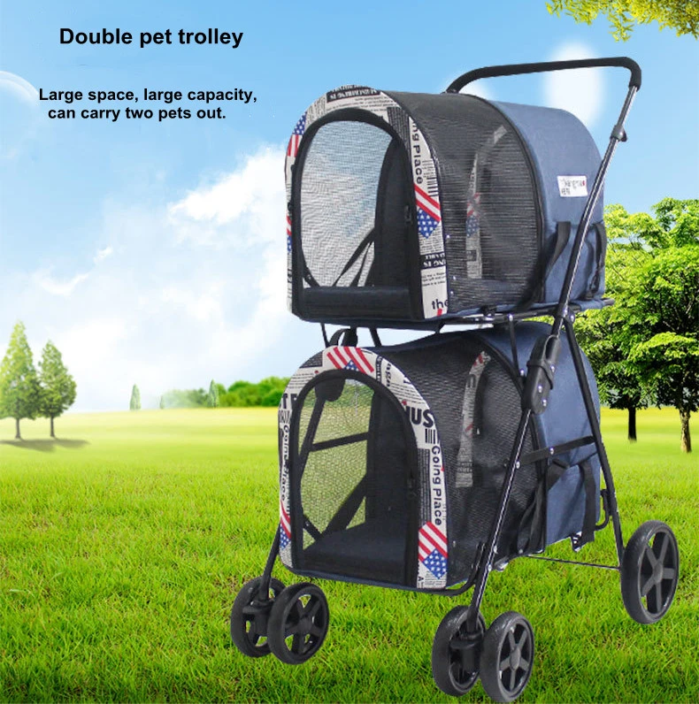 double pet stroller